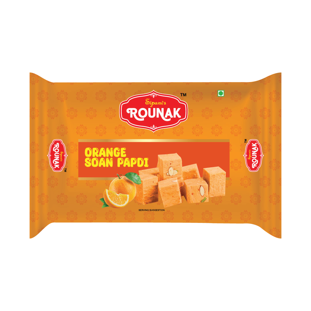 Orange Soan Papdi - 200gm